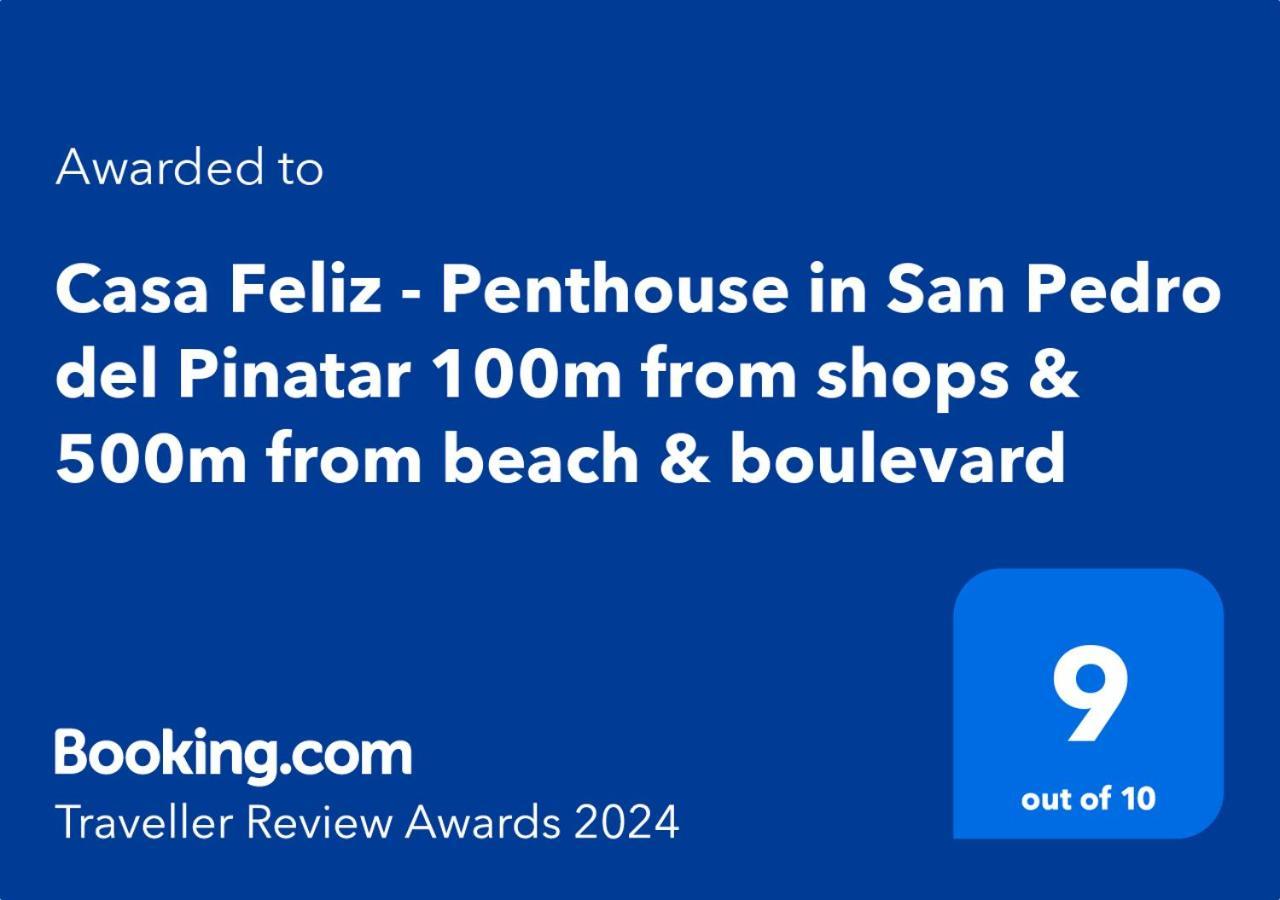 Casa Feliz - Penthouse In San Pedro Del Pinatar 100M From Shops & 500M From Beach & Boulevard Ngoại thất bức ảnh